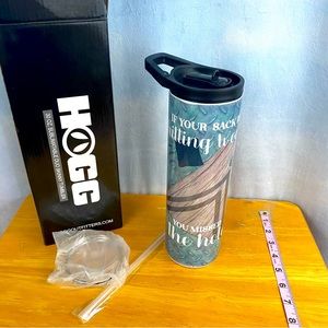 30 ounce Water Bottle Corn Hole Themed Image